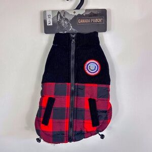 Canada Pooch Black & Plaid Cold Alert Technology Winter Dog Coat